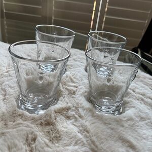 La Rochere made in France Clear Glass bee Tumbler Set - 4 Pack